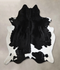 Black and White XX-Large Brazilian Cowhide Rug 8'8