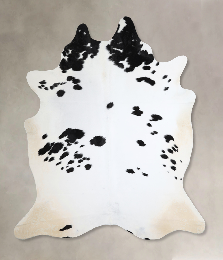 Black and White XX-Large Brazilian Cowhide Rug 7'9"H x 7'0"W #A45111 by Hudson Hides
