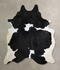 Black and White XX-Large Brazilian Cowhide Rug 8'5