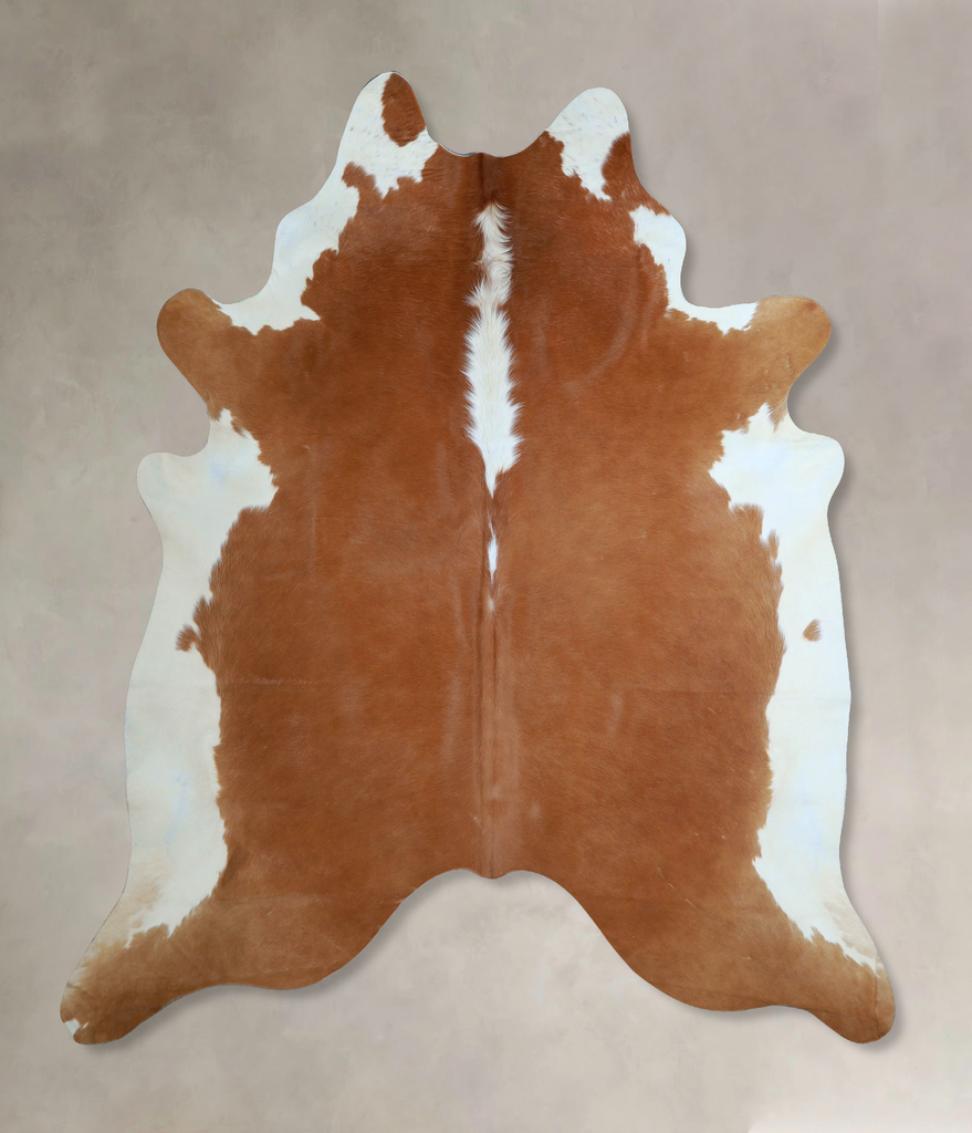 Hereford X-Large Brazilian Cowhide Rug 7'3"H x 6'10"W #A45135 by Hudson Hides