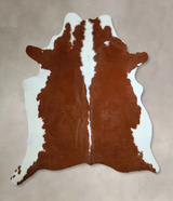 Hereford XX-Large Brazilian Cowhide Rug 7'8"H x 7'1"W #A45137 by Hudson Hides