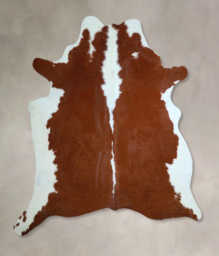 Hereford XX-Large Brazilian Cowhide Rug 7'8"H x 7'1"W #A45137 by Hudson Hides