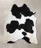 Black and White XX-Large Brazilian Cowhide Rug 8'2