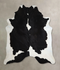 Black and White XX-Large Brazilian Cowhide Rug 8'2