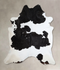 Black and White XX-Large Brazilian Cowhide Rug 8'3