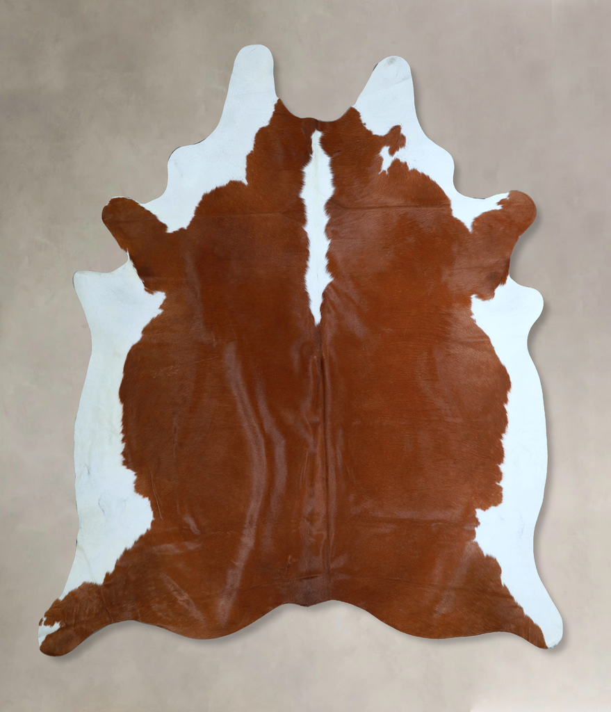 Hereford XX-Large Brazilian Cowhide Rug 8'0"H x 6'10"W #A45166 by Hudson Hides