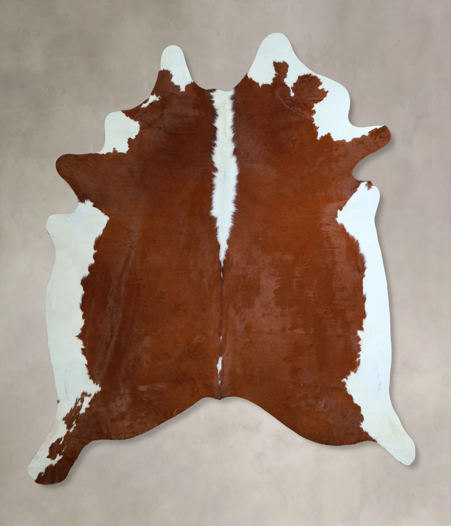 Hereford XX-Large Brazilian Cowhide Rug 7'10"H x 6'9"W #A45168 by Hudson Hides