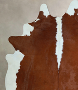 Hereford XX-Large Brazilian Cowhide Rug 7'10"H x 6'9"W #A45168 by Hudson Hides
