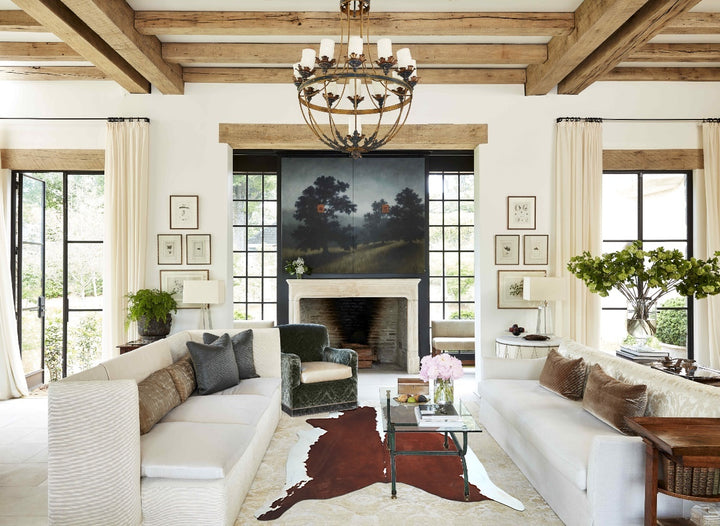 Hereford XX-Large Brazilian Cowhide Rug 7'10"H x 6'9"W #A45168 by Hudson Hides
