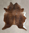 Chocolate Large Brazilian Cowhide Rug 6'11