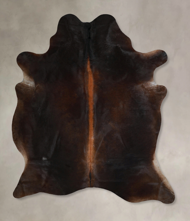 Chocolate Large Brazilian Cowhide Rug 6'10"H x 5'9"W #A45187 by Hudson Hides