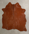 Solid Brown Large Brazilian Cowhide Rug 6'2