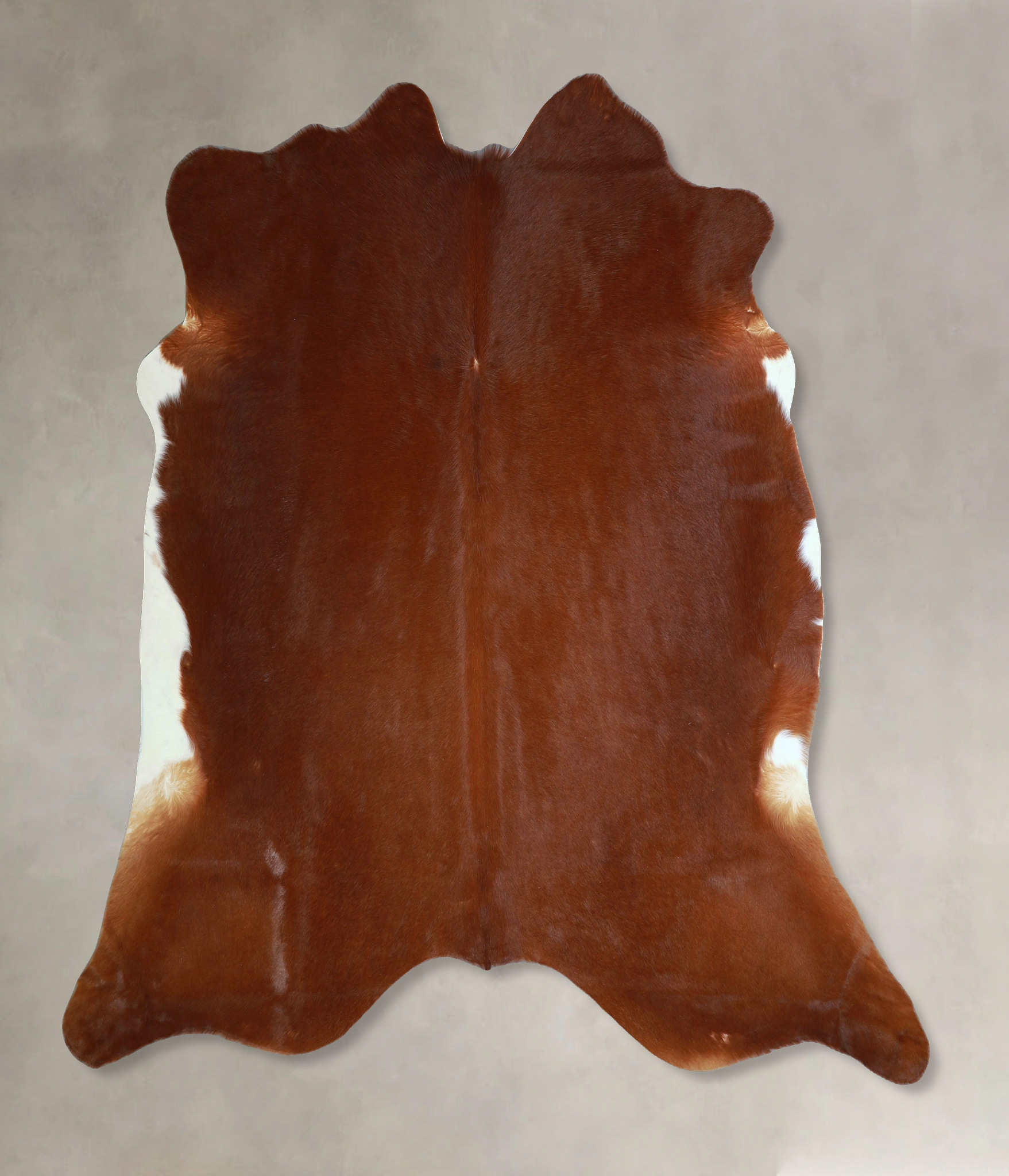 Solid Brown Cowhide Rug #A45192
