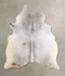 Medium Grey Large Brazilian Cowhide Rug 6'6