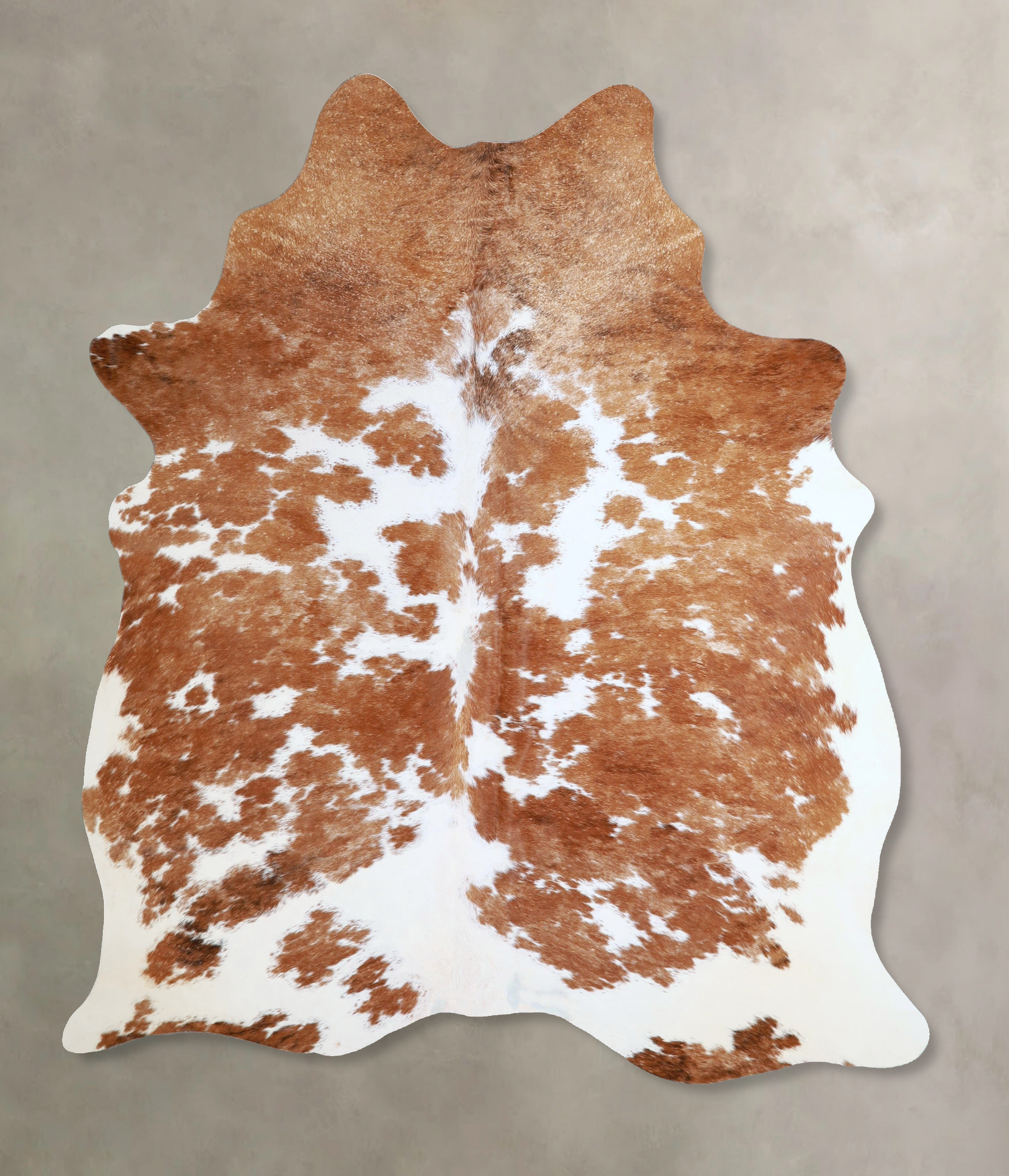 Brown and White Cowhide Rug #A45198