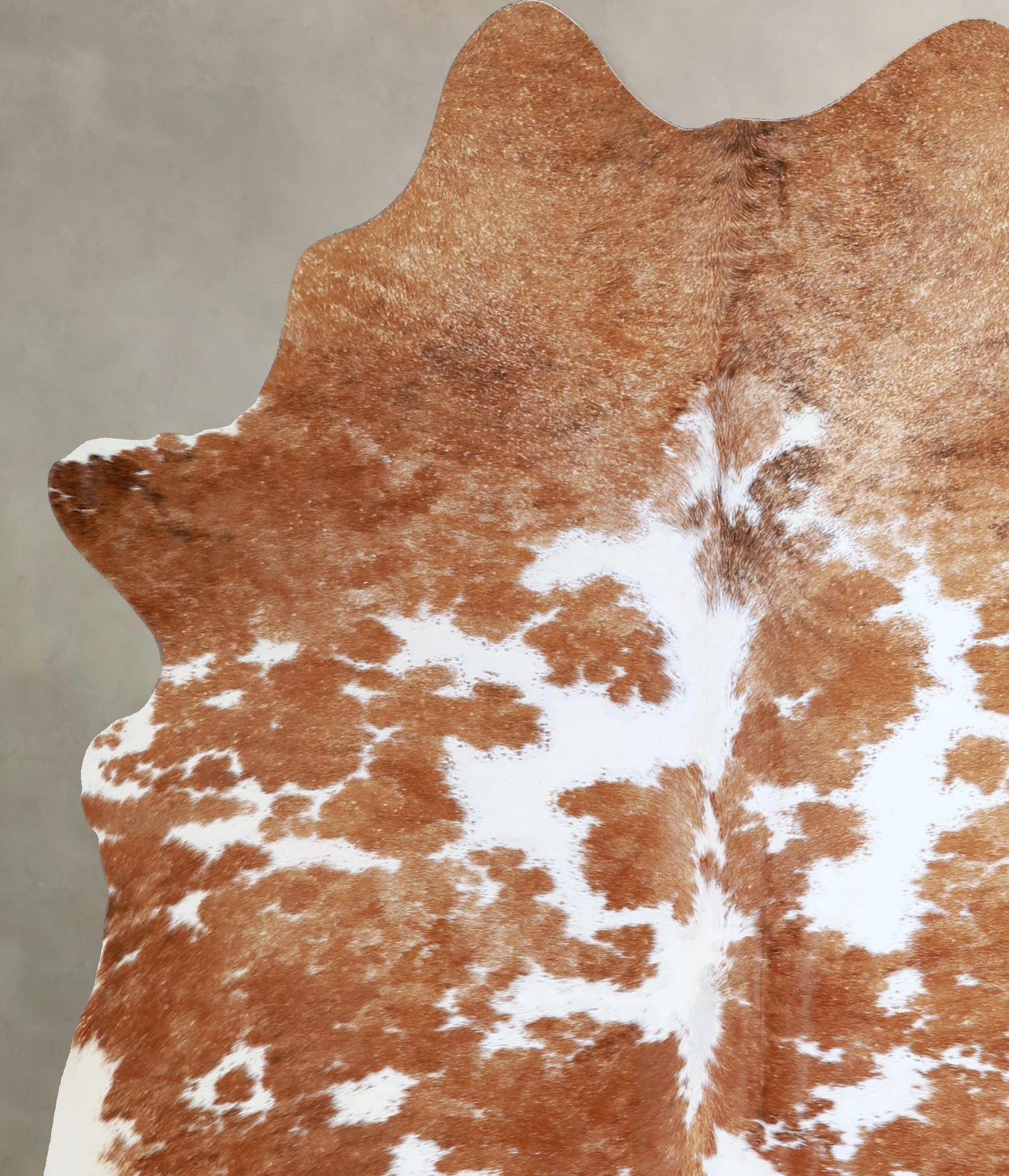Brown and White Cowhide Rug #A45198