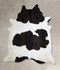 Black and White XX-Large Brazilian Cowhide Rug 8'3