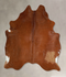Solid Brown Large Brazilian Cowhide Rug 5'10