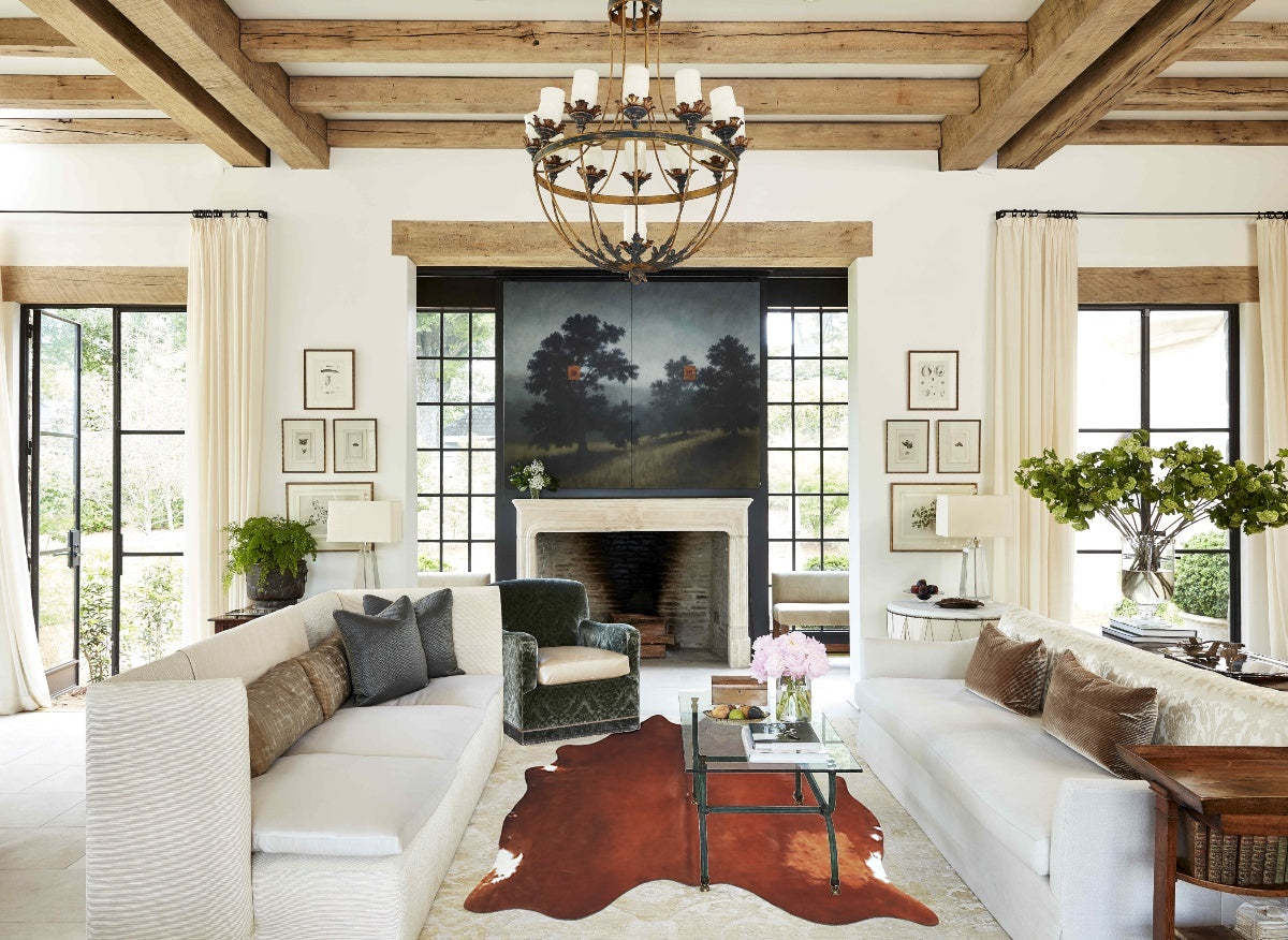 Solid Brown Cowhide Rug #A45205