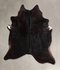 Solid Black X-Large Brazilian Cowhide Rug 6'9