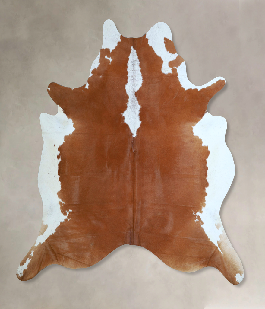 Hereford XX-Large Brazilian Cowhide Rug 7'7"H x 6'11"W #A45224 by Hudson Hides