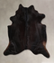 Solid Black XX-Large Brazilian Cowhide Rug 7'10