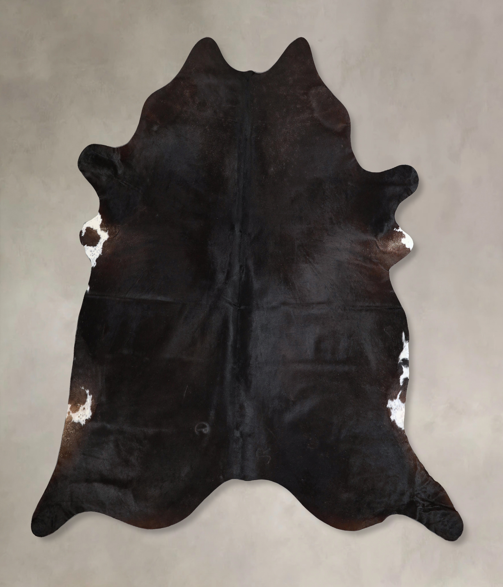 Solid Black Cowhide Rug #A45231