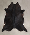 Solid Black XX-Large Brazilian Cowhide Rug 7'9