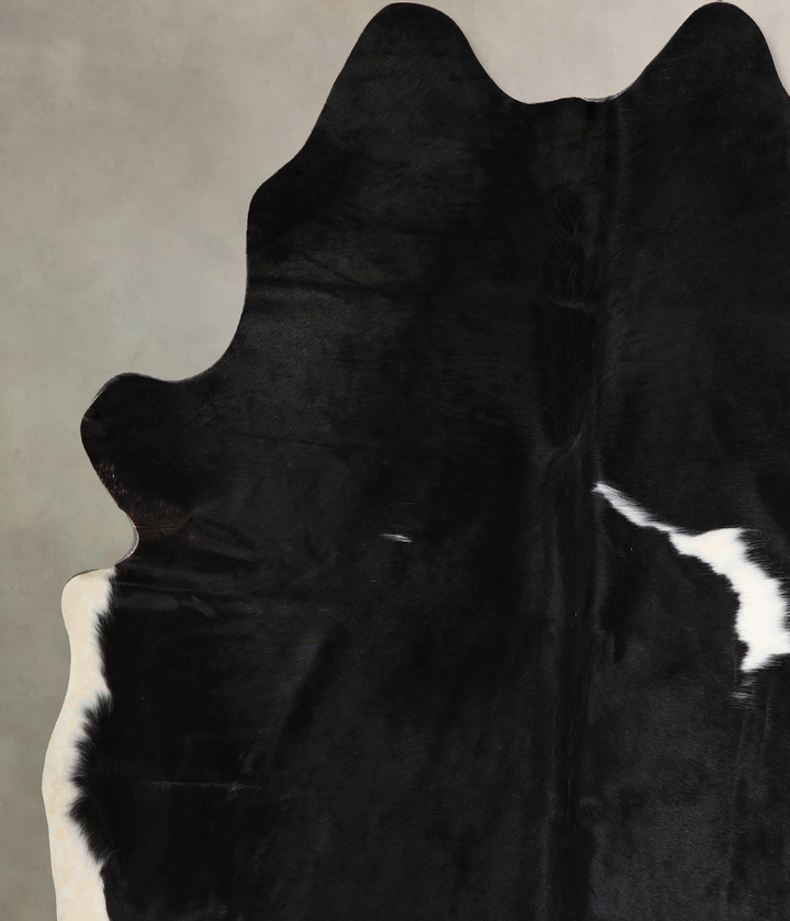 Black and White X-Large Brazilian Cowhide Rug 7'0"H x 6'2"W #A45232 by Hudson Hides