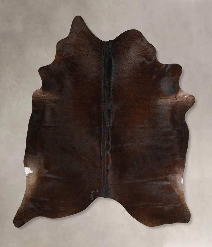 Chocolate X-Large Brazilian Cowhide Rug 6'9"H x 6'5"W #A45233 by Hudson Hides