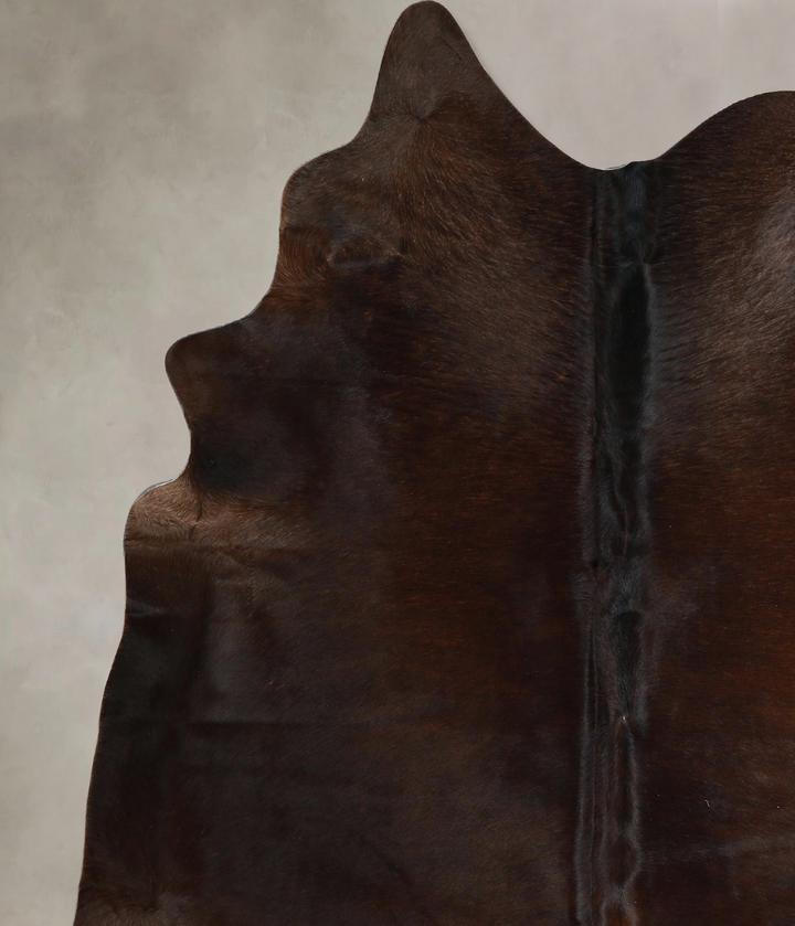 Chocolate X-Large Brazilian Cowhide Rug 6'9"H x 6'5"W #A45233 by Hudson Hides