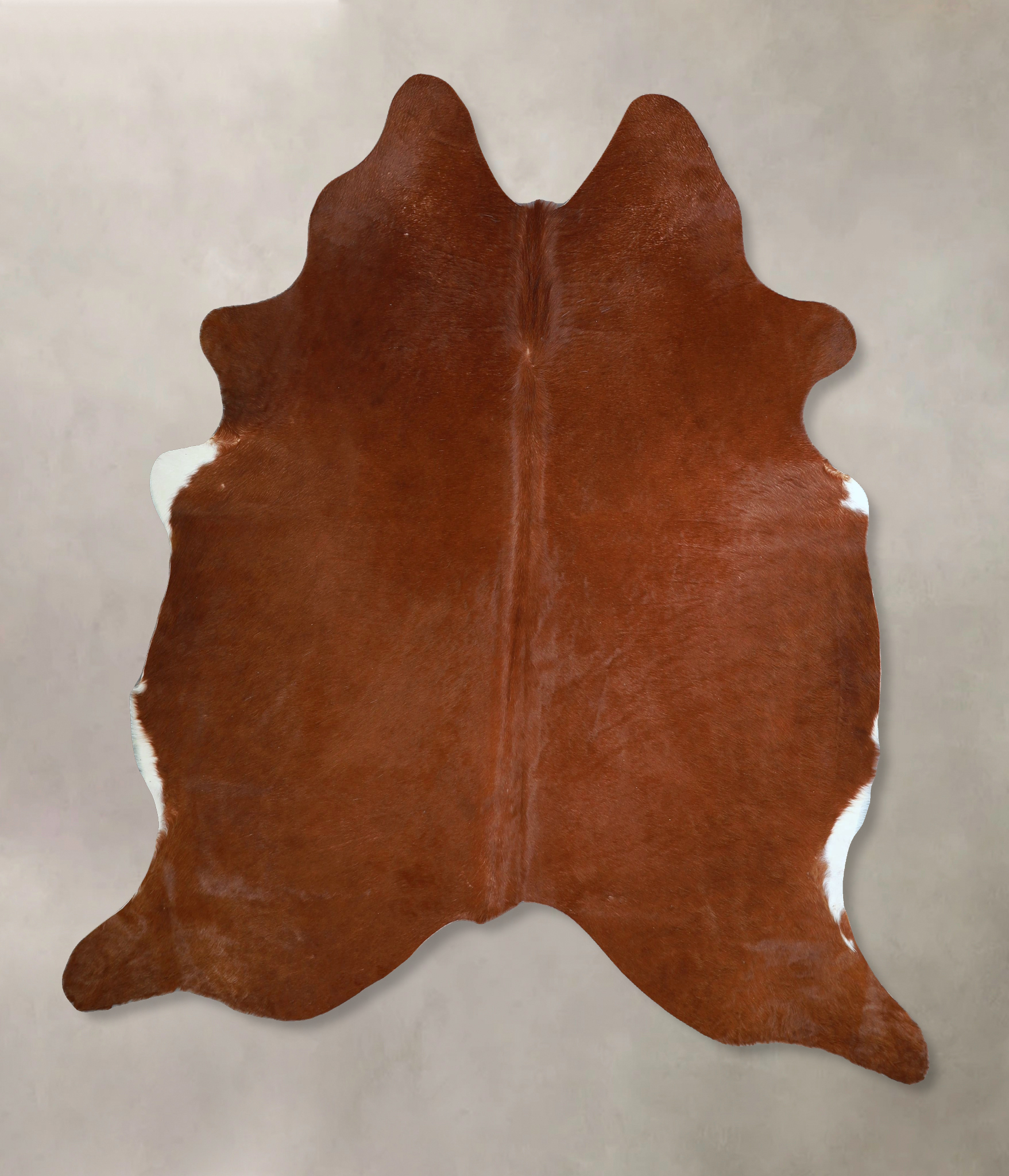 Solid Brown Cowhide Rug #A45235