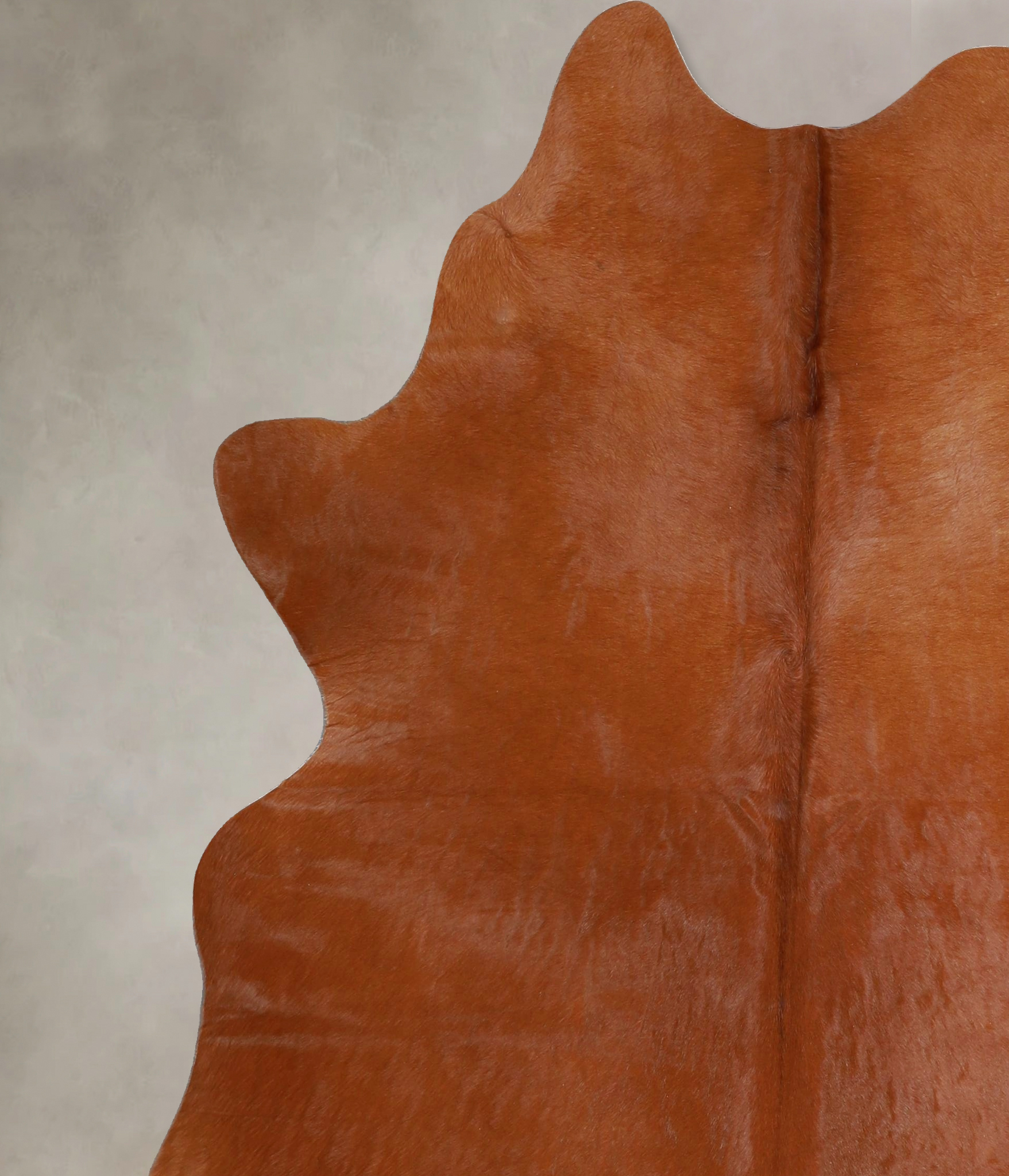 Solid Brown Cowhide Rug #A45248