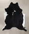 Black and White X-Large Brazilian Cowhide Rug 7'4