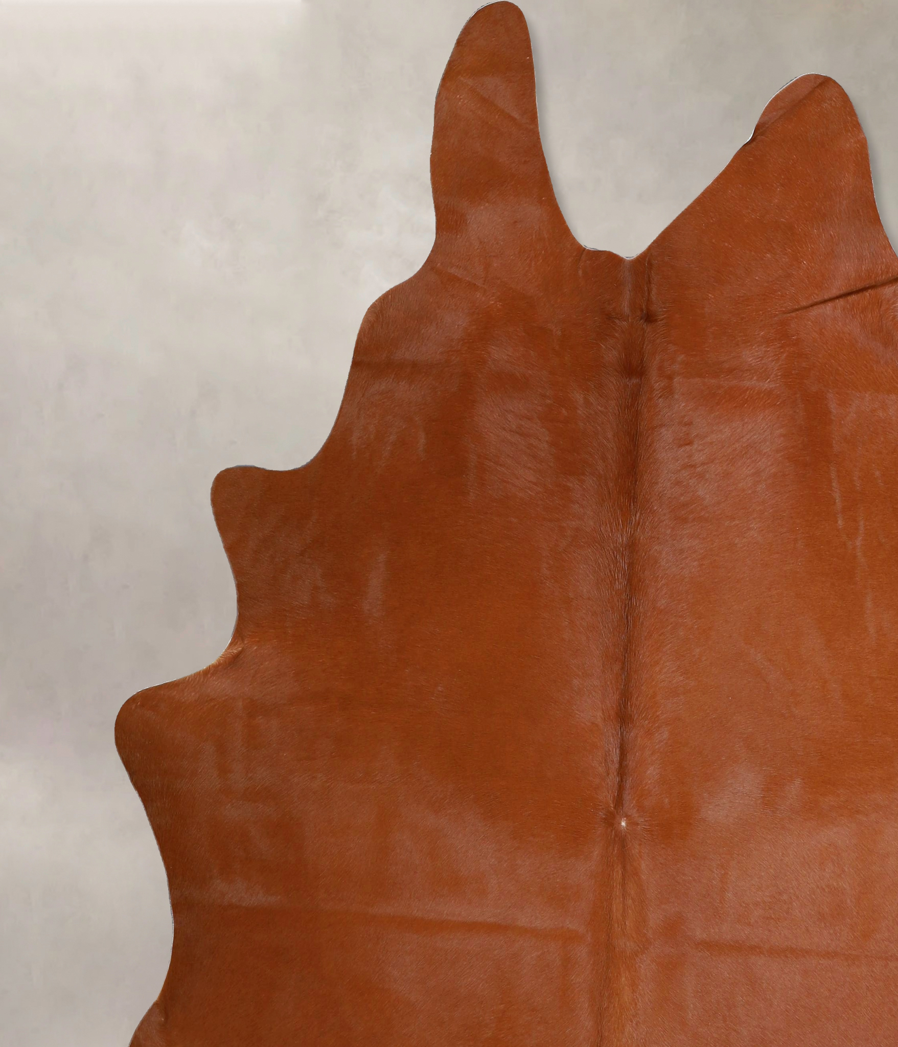 Solid Brown Cowhide Rug #A45254