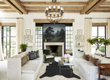 Solid Black X-Large Brazilian Cowhide Rug 7'3"H x 6'0"W #A45257 by Hudson Hides