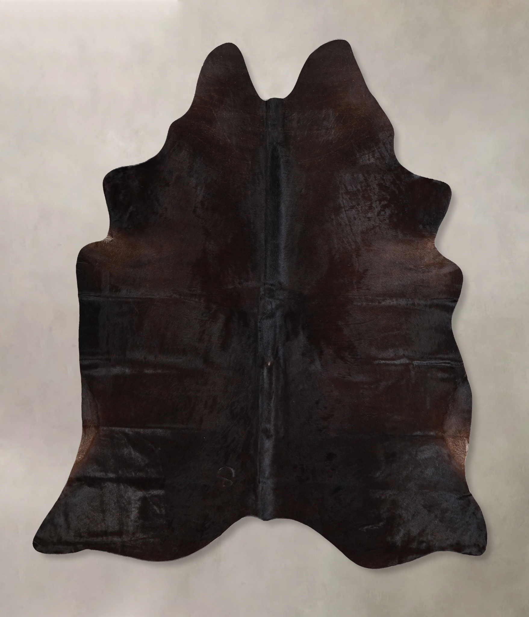 Solid Black Cowhide Rug #A45258