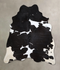 Black and White X-Large Brazilian Cowhide Rug 7'9