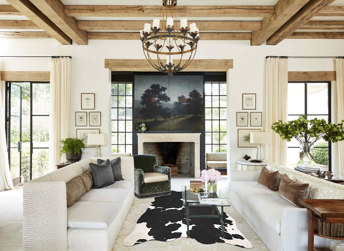 Black and White Cowhide Rug #A45260
