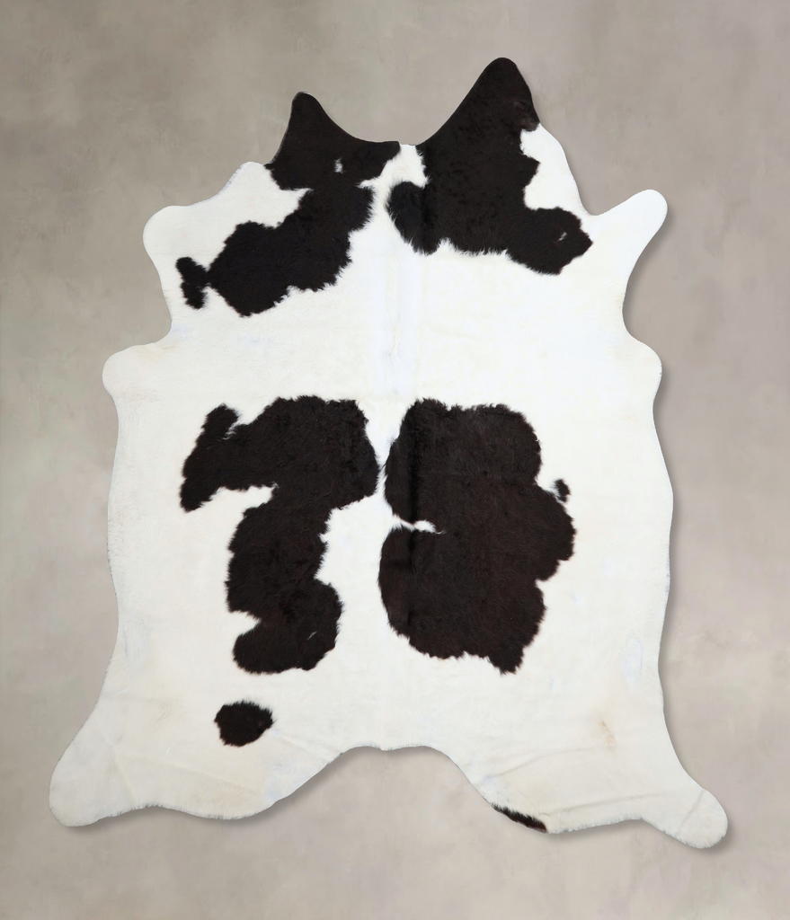 Black and White X-Large Brazilian Cowhide Rug 6'11"H x 7'2"W #A45263 by Hudson Hides