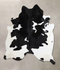 Black and White X-Large Brazilian Cowhide Rug 7'4