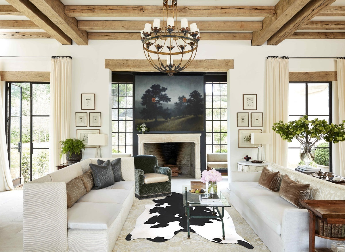 Black and White Cowhide Rug #A45264
