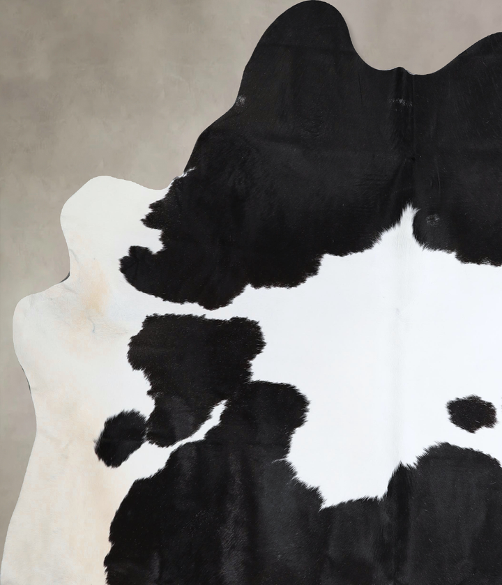 Black and White X-Large Brazilian Cowhide Rug 7'5"H x 6'7"W #A45269 by Hudson Hides
