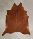 Solid Brown X-Large Brazilian Cowhide Rug 7'0"H x 6'3"W #A45273 by Hudson Hides