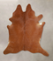 Solid Brown X-Large Brazilian Cowhide Rug 7'3