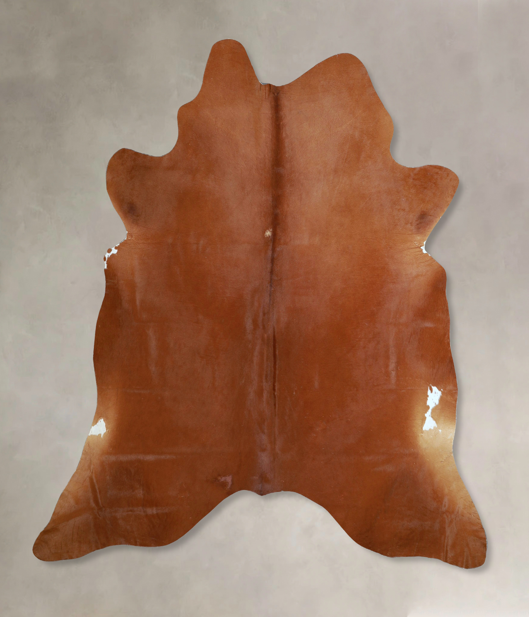 Solid Brown Cowhide Rug #A45282