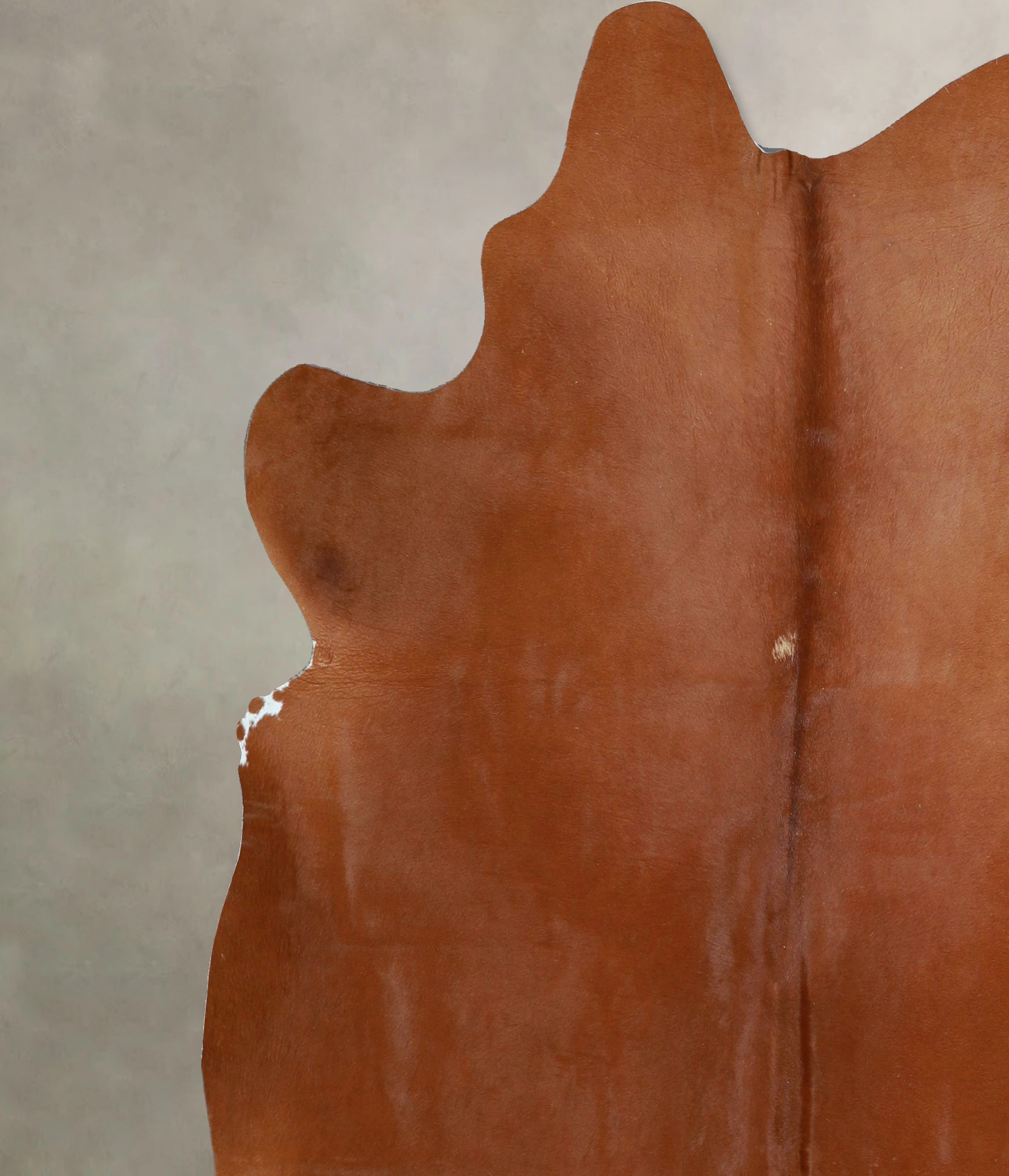 Solid Brown Cowhide Rug #A45282
