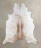 Salt and Pepper Brown X-Large Brazilian Cowhide Rug 6'3