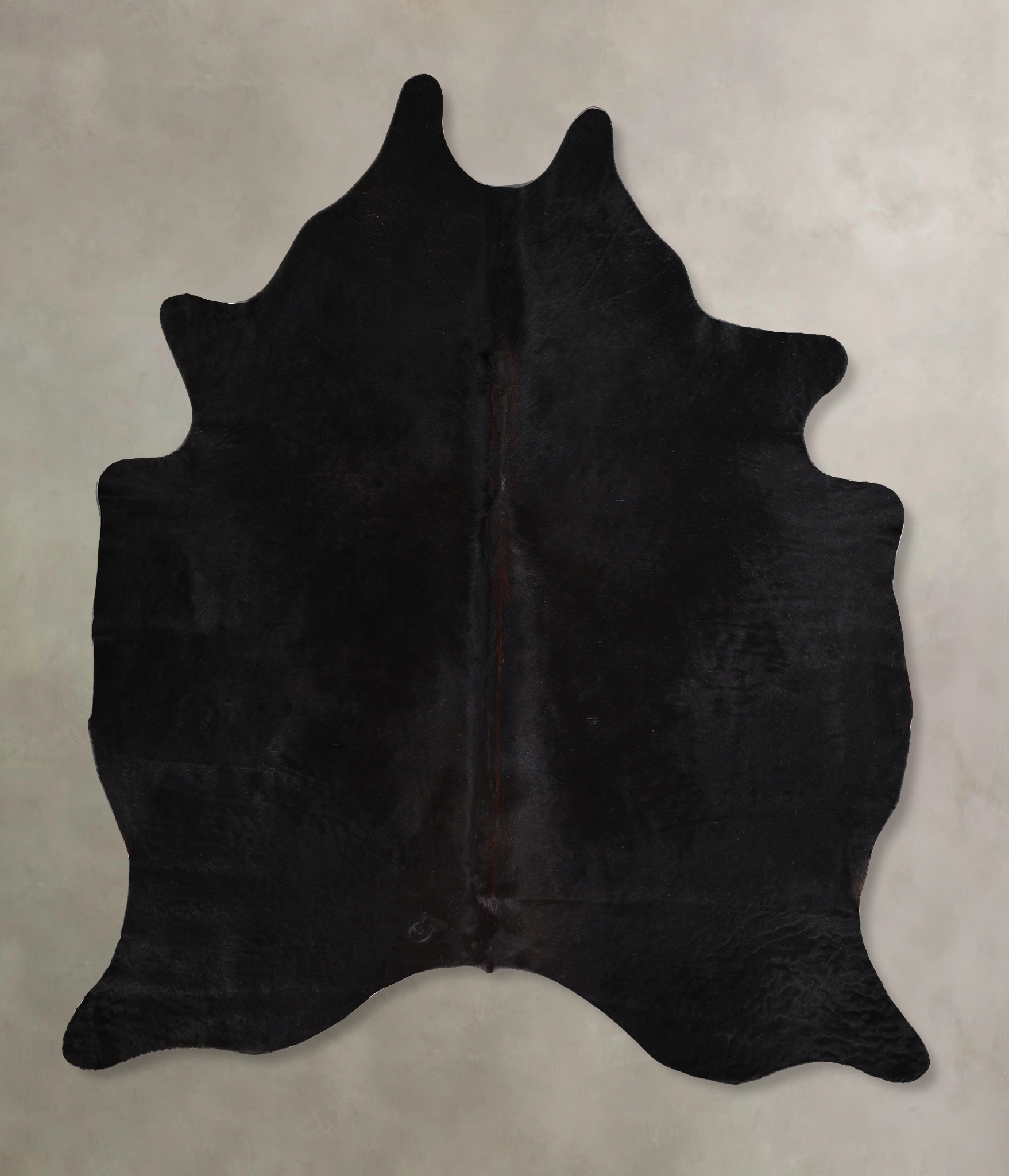 Solid Black Cowhide Rug #A45305
