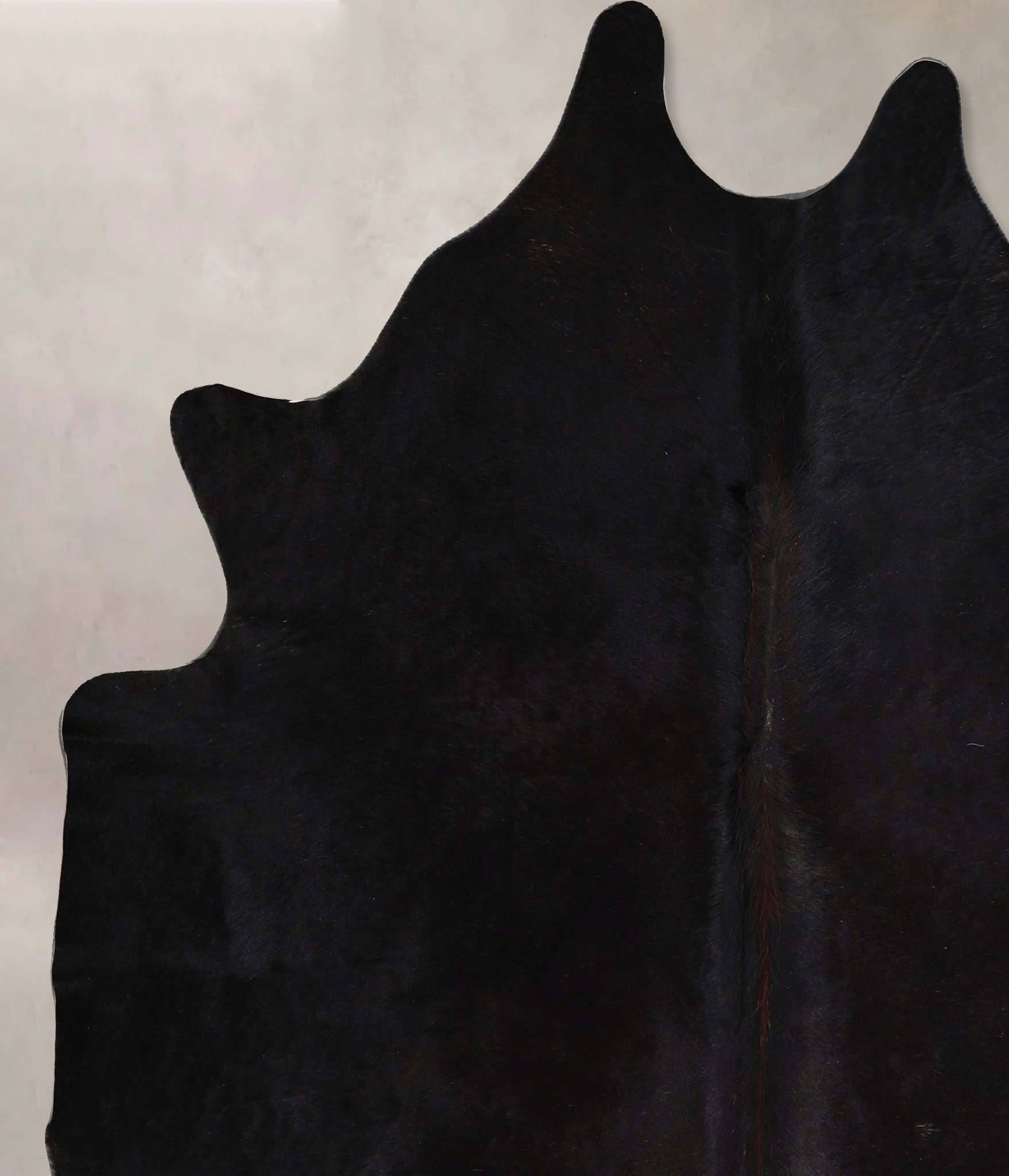 Solid Black Cowhide Rug #A45305